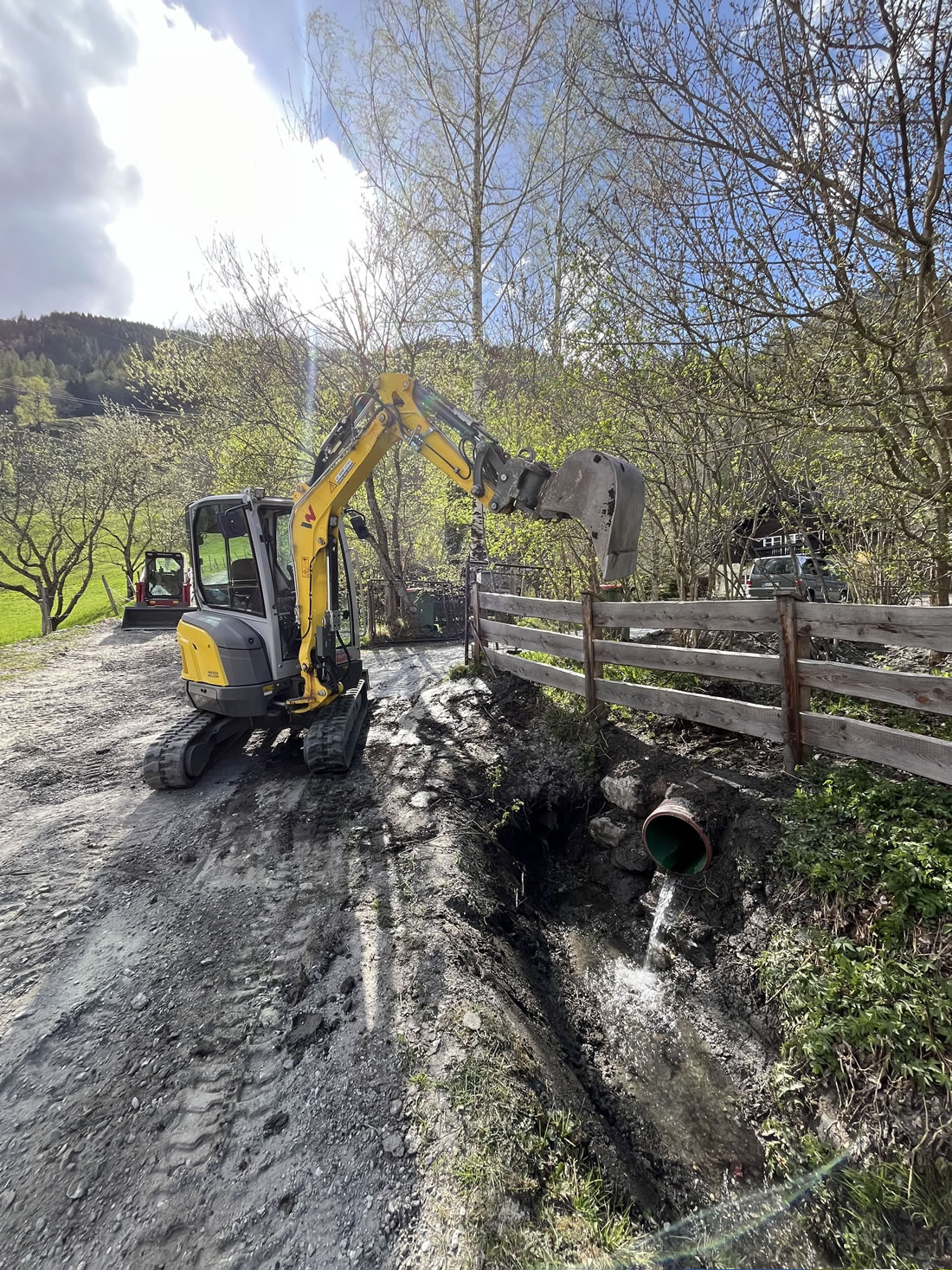 Erschließung Baugrundstück für Strom, Wasser und Kanal